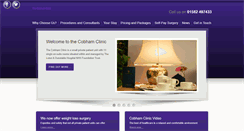 Desktop Screenshot of cobhamclinic.co.uk